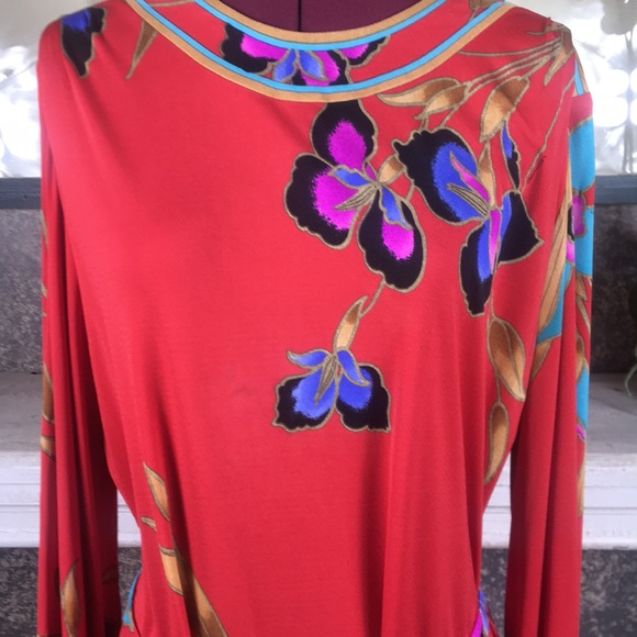 Leonard Paris 100% silk dress - Picture 2 of 9